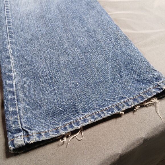 Polo Ralph Lauren Jeans Mens 36x32 Blue Distressed Preppy 90s Vtg Denim Woodrow - Picture 8 of 14